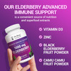 Dr. Berg Black Elderberry Capsules (Advanced Immune Support) With 15,000 Iu Vitamin D, 60 Mg Of Zinc, & 90 Mg Of Camu Camu - (4-In-1) Sambucus Elderberry Immune Support Supplement - 90 Capsules