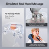 Restcloud Neck And Shoulder Massager With Heat, Shiatsu Neck And Upper Back Massager With Heat, Protable Cordless Kneading Neck Massager For Pain Relief Deep Tissue