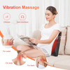 Comfier Back Massager With Heat,3D Deep Kneading Shiatsu Neck And Back Massager With Vibration & Heat, Neck Back Massage Pillow As For Women Men-Home Office Use