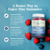 Extra Strength Zinc Gummies For Adults - Chewable Zinc Citrate 50Mg Immune Support Gummies For Adults - Kosher Halal Gluten And Gelatin Non-Gmo Nut Great Tasting Zinc Gummies Adult Formula
