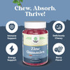 Extra Strength Zinc Gummies For Adults - Chewable Zinc Citrate 50Mg Immune Support Gummies For Adults - Kosher Halal Gluten And Gelatin Non-Gmo Nut Great Tasting Zinc Gummies Adult Formula