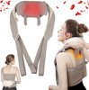 Hwtong Neck Massager With Heat, Cordless Deep Tissue 6D Expert Kneading Massage, Shiatsu Neck And Shoulder Massage Pillow For Neck, Traps, Back And Leg Pain Relief, Ideal For Family
