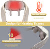 Hwtong Neck Massager With Heat, Cordless Deep Tissue 6D Expert Kneading Massage, Shiatsu Neck And Shoulder Massage Pillow For Neck, Traps, Back And Leg Pain Relief, Ideal For Family