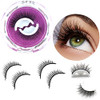 Reusable Self Adhesive Eyelashes Natural Look, Reusable Adhesive Eyelashes No Glue And Easy To Put On, Self Adhesive Eyelashes Reusable Self Sticking(2-Pairs )
