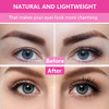 Reusable Self Adhesive Eyelashes Natural Look, Reusable Adhesive Eyelashes No Glue And Easy To Put On, Self Adhesive Eyelashes Reusable Self Sticking(2-Pairs )