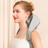 Electric Back Massager With Heat,Neck Trapezius Massager Kneading Rechargeable Cordless Shoulder Belt Portable Massage Machine For Pain Relief Deep Tissue