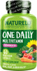 Naturelo One Daily Multivitamin For Women 50+ (Iron Free) - Menopause Support For Women Over 50 - Whole Food Supplement - Non-Gmo - No Soy - 60 Capsules - 2 Month Supply