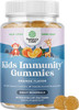 Kids Immunity Support Gummies - Delicious Vitamin C With Zinc And Echinacea Immune Booster Gummies For Kids - Vegan Gluten And Gelatin Chewable Gummy Vitamin Supplement For Children