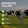 Beef Tallow, Beef Tallow For Skin, Beef Tallow For Face, Grass Fed Beef Tallow, Organic Beef Tallow Balm Face Moisturizer For All Purpose Balm, Natural Beef Tallow Lotion For Skin Care (2.5Oz)