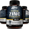 Nutriflair Zinc Picolinate 50Mg, 120 Capsules - Maximum Absorption Zinc Supplement Pills - Immune System Booster, Immunity Defense, Powerful Non-Gmo Antioxidant - Compare To Gluconate, Citrate, Oxide