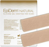 Epi-Derm Long Strips, Premium Grade Silicone Scar Sheets For C-Section, Tummy Tuck, Cardiac Surgery Scars, Easy To Use & Reusable Silicone Gel Sheets For Scars, 1.4 X 11.5 In - 1 Pair, Natural
