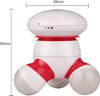 Cotsoco Handheld Massager Mini Portable Vibrating Body Massager With Led Light For Hand Head Neck Back Legs Arms Pain Release, Battery Operated, Easy Hand Grip