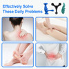 Abnaok Manual Trigger Point Massage Tool And Thumb Saver For Full Body Deep Tissue Massage, With 3-Legged Massage Knobs, Stress Relief
