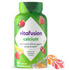Vitafusion Chewable Calcium Gummy Vitamins For Bone And Teeth Support Fruit And Cream Flavored  50 Day Supply 100 Count