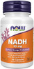 Now Supplements, Nadh (Reduced Nicotinamide Adenine Dinucleotide) 10 Mg With 200 Mg D-Ribose, 60 Veg Capsules
