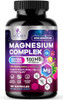 Magnesium Complex Supplement 500 Mg, Magnesium Supplement With Magnesium Glycinate, Citrate, Malate, Oxide, Aquamin - Muscle, Heart, Bone And Nerve Health Support Pills, 120 Magnesium Complex Capsules