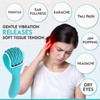 Silicone Ice Head Massage Roller For Head, Neck, Jaw, Ear, And Sinus Relief-Rechargeable Handheld Massage Roller With Comfortable Grip (Teal)