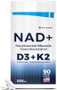 Nad Supplement With Vitamin D3 And K2 (As Mk7) - Nmn Supplement Alternative - Nicotinamide Riboside, Trans-Resveratrol For Anti-Aging, Energy - Vegetarian 60 Capsules, 1300Mg