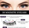 Magnetic Eyelashes Without Eyeliner, Reusable Magnetic Eyelash Kit Dual Magnetic Eyelashes Dual Magnetic Lashes, Magnetic Eyelashes Natural Look Natural And Bushy (16Pcs-4Pairs）, 16Pieces