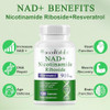 Nad+ Supplement 910Mg - Liposomal Nicotinamide Riboside, Resveratrol, Quercetin, Nad Supplement Vitamin D3, Vitamin C - Cellular Energy, Repair And Aging For Men And Women, 120 Capsules