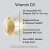 Sports Research Vitamin D3 1000 Iu With Coconut Mct Oil - High Potency Vitamin D Supplement For Immune & Bone Support - Non-Gmo Verified, Gluten & Soy - 25 Mcg (360 Liquid Softgels)