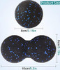 Peanut Massage Ball - Double Lacrosse Massage Ball & Mobility Ball For Physical Therapy - Deep Tissue Massage Tool For Myofascial Release, Muscle Relaxer, Acupoint Massage