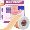 Silicone Scar Tape,Silicone Scar Sheets Roll,Soft Silicone Tape,Scar Tape For Surgical Scars,Reusable Scar Patch For C-Section, Keloids, Surgical 6.23M
