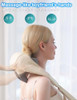 Neck Massager, Shiatsu Electric Back Shoulder And Neck Massage With Heat - Kneading Massage Pillow For Neck, Back, Shoulder, Leg, Muscle Pain Relief, Get Well Soon Presents (White)