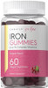 Carlyle Iron Gummies  Plus B-Complex Vitamins  60 Vegan Gummies  Grape Flavor  Non-Gmo, Gluten Supplement