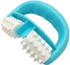 Plastic Manual Round Handle 2 Wheels Muscle Massage Roller Massager Cellulite Roller For Legs Arms Back Muscle Pain Relief And Muscle Relaxation (Blue)
