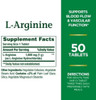 Nature’S Bounty L-Arginine 1000Mg For Supporting Blood Flow And Vascular Function – Non-Gmo, Gluten Free, 50 Tablets