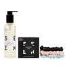 Seen Face Wash, Fragrance & Set Of 3X Satin Scrunchies - Non-Comedogenic & Non-Irritating Face Wash & Hair Ties - Dermatologist-Developed- Prevnts Frizz & Breakage