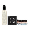 Seen Face Wash, Fragrance & Set Of 3X Satin Scrunchies - Non-Comedogenic & Non-Irritating Face Wash & Hair Ties - Dermatologist-Developed- Prevnts Frizz & Breakage