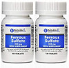 Ferrous Sulfate 325Mg Iron Supplement (2-Pack)  Iron Pills   100 Iron Tablets Per Bottle, 2-Pack