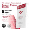 Physician Formulated Silicone Scar Sheets - Advanced Crosspolymer Medical Grade Silicone Scar Strips For Surgery, C Section, Keloids & Hypertrophic Scars - Silicone Tape For Scars (5 Sheets)