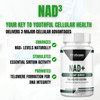 Nad Supplement 500Mg High Potency 30 Day Supply Nad Maximizer Similar To Nicotinamide Riboside Vegan Non Gmo Third Party Tested