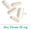 Nutricology Zinc Citrate Supplement - 25Mg Zinc For Men & Women, Immune Support, Pure, Well-Absorbed, Well-Tolerated, Trace Mineral, Vegetarian Capsules - 60 Count