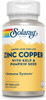 Solaray Zinc Copper Amino Acid Chelate - Immune Support Supplement W/Chelated Zinc 50Mg - Bone, Skin, Heart Health And Thyroid Support - With Iodine From Kelp, 60-Day , 100 Serv, 100 Vegcaps