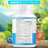 Jb Wellness Areds 2 Eye Vitamin & Mineral Supplement, Contains Lutein, Vitamin C, Zeaxanthin, Zinc & Vitamin Enhance Vision Supplement - 180 Count