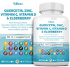 Quercetin 1000Mg Zinc 50Mg Vitamin C 1000Mg Vitamin D 5000Iu Immune System Support Supplement With Echinacea Ginger Bromelain Sea Moss Garlic Nettle Vegan Capsules For Men And Women,60 Count Usa
