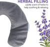 Lavender Neck Wrap,Vibrating Travel Pillow Neck Massage Pad,Lavender Soothing Aromatherapy,2.2Lb Weighted Comfort For Pain Relief,Battery Powered,Perfect For Holiday Gift