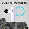 Mini Massage Gun,Percussion Deep Tissues Muscle Massager,Portable Handheld Quiet Back Head Rechargeable Small Massager For Neck And Shoulder Pain,Home, Athletes