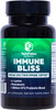 Immune Bliss - Broad Spectrum Daily Wellness Support For Seasonal Sickness  L-Lysine Monolaurin Probiotic Prebiotic Blend  Provides Natural Defense  Vegan Vegetarian Non-Gmo  60 Capsules