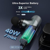 Mini Massage Gun,Deep Muscle Massage Is Used To Relieve Muscle Soreness And Eliminate Fatigue. Portable Electric Handheld Massager Easy To Carry, With 6 Skin Friendly Washable Pads And 4 Speeds