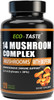 14 Mushrooms Supplement 120 Capsules - Immune System Booster & Nootropic Brain Supplement – With Lion’S Mane, Reishi, Maitake, Turkey Tail, Chaga Complex – Black Pepper For Absorption, 30% Beta-Glucan