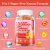 Sugar Calcium Magnesium Zinc Supplement Gummies With Vitamin D3 & B12 For Women And Men High Absorption Calcium Magnesium Supplement For Bone & Teeth Strength, Muscle & Immune (120 Counts)