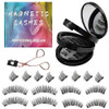 Magnetic Eyelashes Without Eyeliner - Reusable Dual Magnetic Lashes With 16 Pairs, No Glue 3D False Eyelashes Kit, Magnetic Eyelashes Natural Look
