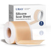 Silicone Scar Tape For Surgical Scars - 120" X 1.5" Roll - Extra Long Scar Sheets For C-Section, Tummy Tuck, Keloid And Surgical Scars - Reusable Medical Grade Silicone Scar (120" X 1.5")