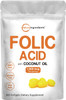 Folic Acid 1,000 Mcg, 500 Coconut Oil Softgels (1Mg)  Essential Prenatal Vitamins (Vitamin B9)  1,667 Mcg Dfe  Third Party Tested, No Artificial Colors Or Flavors  Non-Gmo, Gluten Free