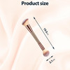 2Pack Dual-Ended Makeup Brushes For Contouring, Blending, And Bronzing - Angled Foundation Brush And Concealer Brush - Premium Luxe Hair For Flawless Application Of Liquid, Cream, And Powder Makeup